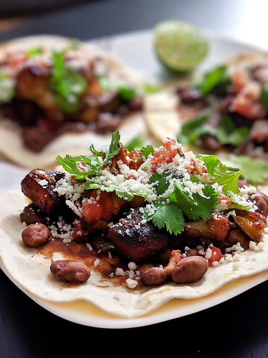 Chili Braised Beef Tacos