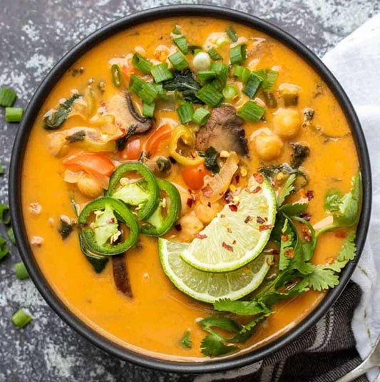 Vegetable Coconut Curry Soup