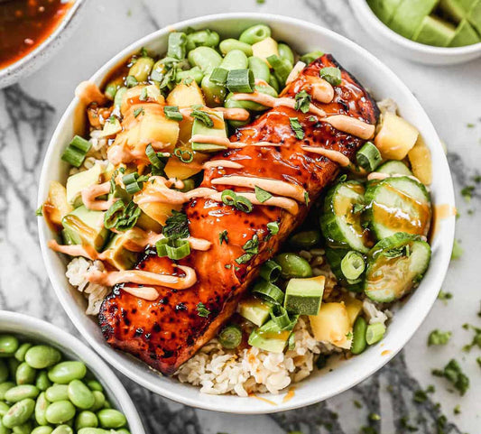 Sweet Chili Salmon Power Bowl